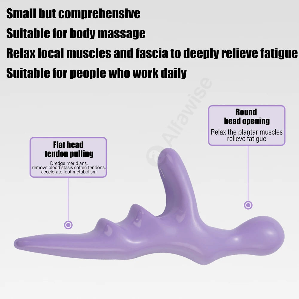 Masseur Acupression en T pour Pieds et Corps - Soulagement Profond des Points de Tension