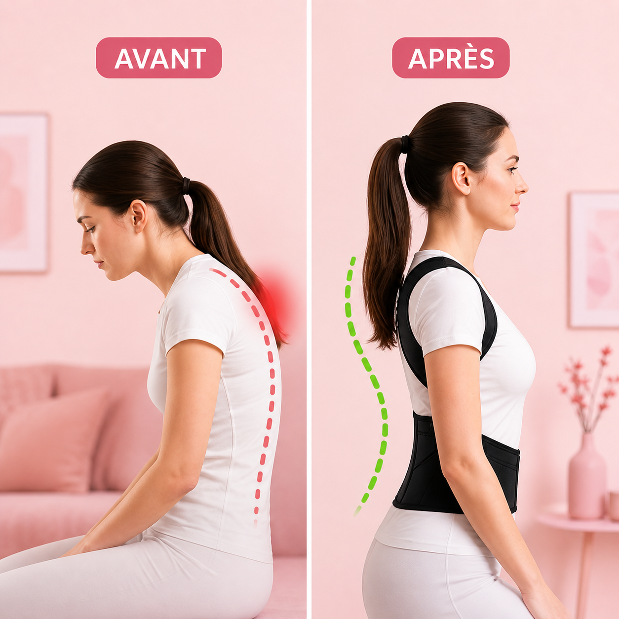 Correcteur de Posture et Support Lombaire