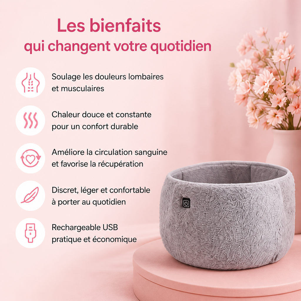 Ceinture Chauffante Lombaire USB