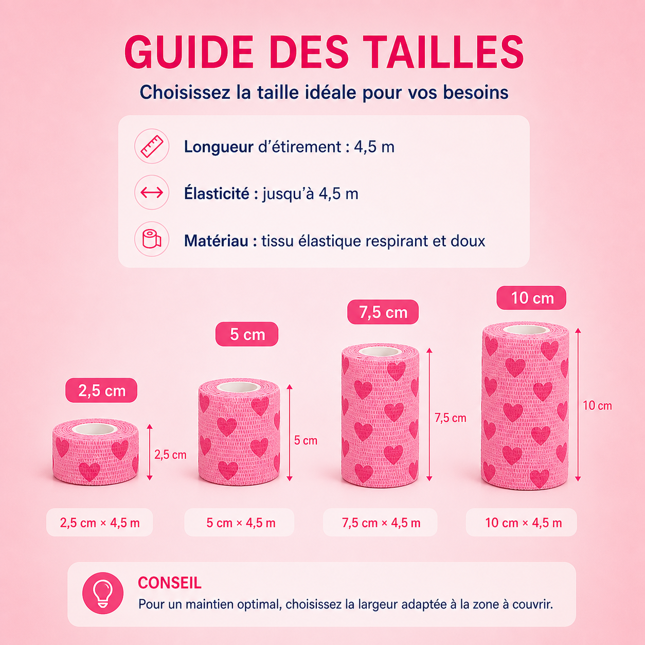 Bande de Sport Coloré 4,8m