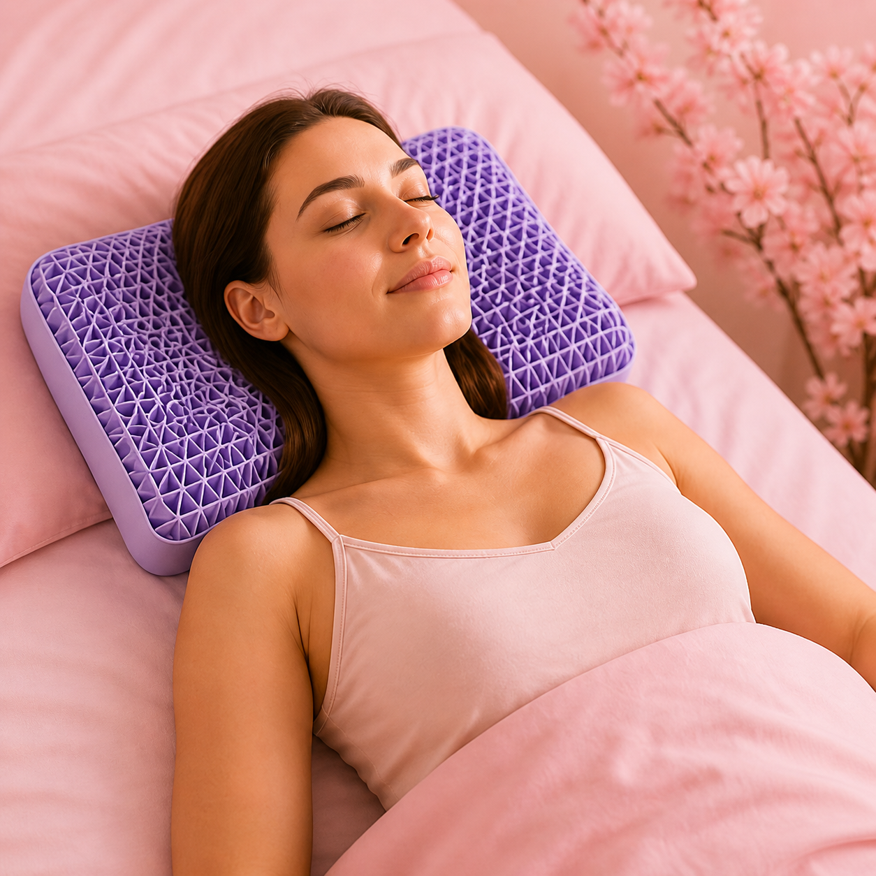 Oreiller Cervical Lavable et Respirant