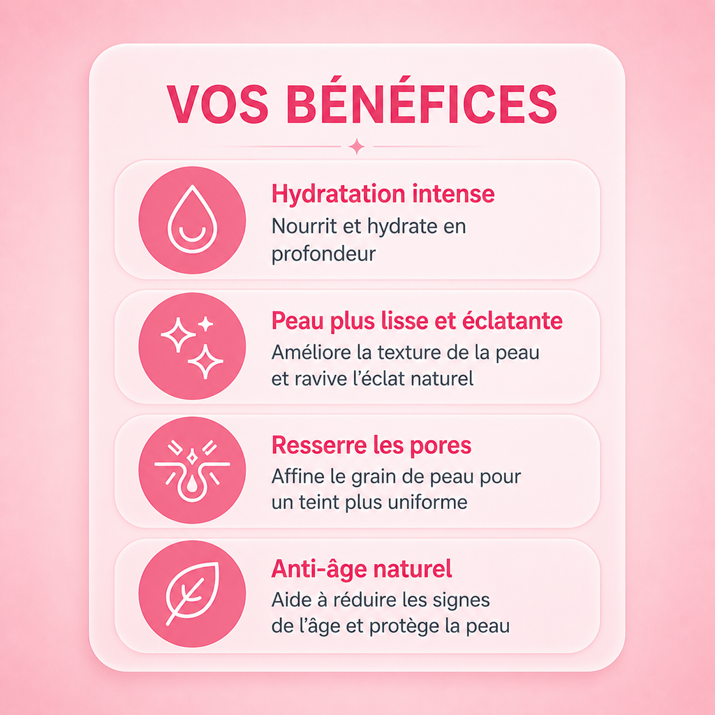 Crème Hydratante au Riz - Soin Visage Hydratant et Anti-Âge