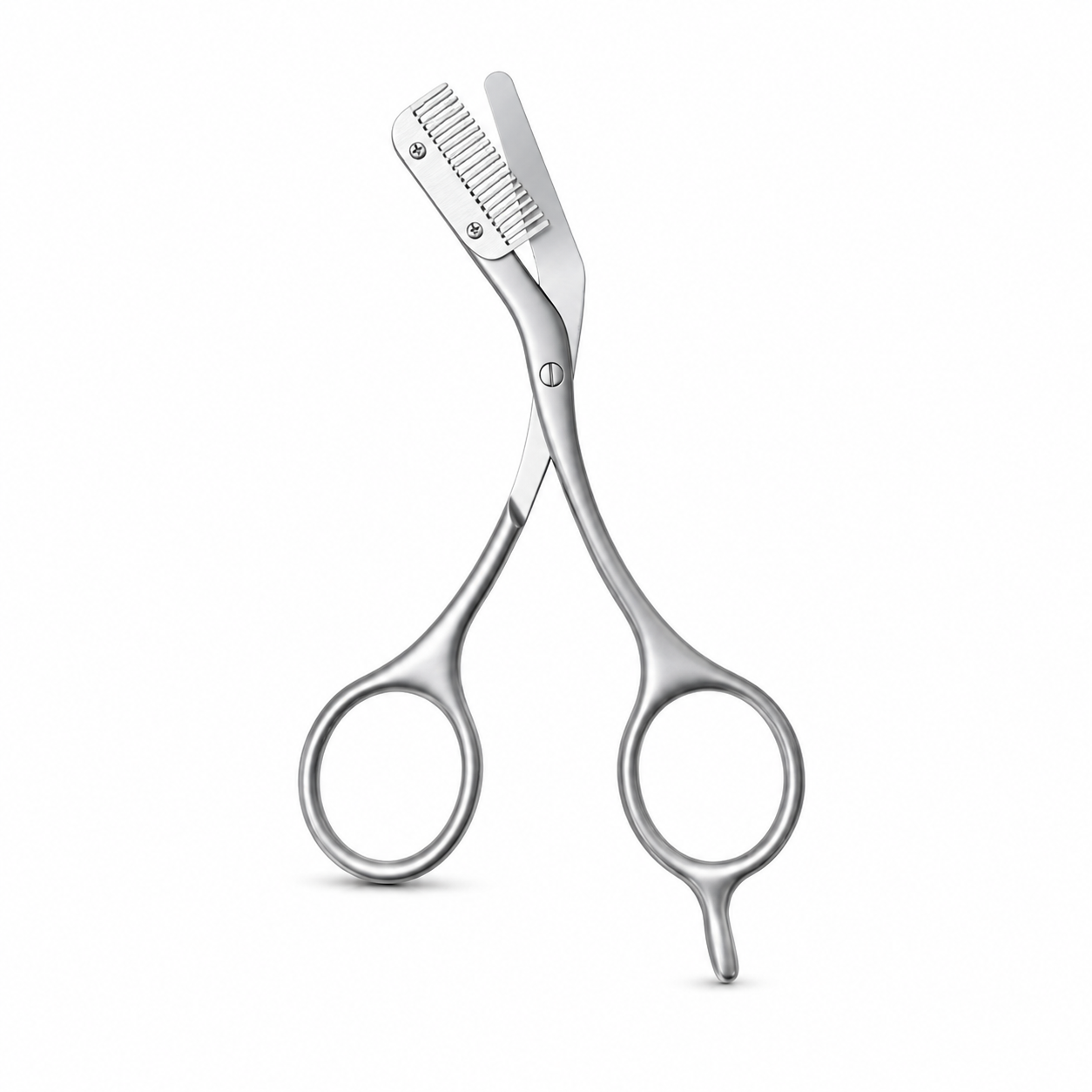 Ciseaux à Sourcils en Acier Inoxydable avec Peigne