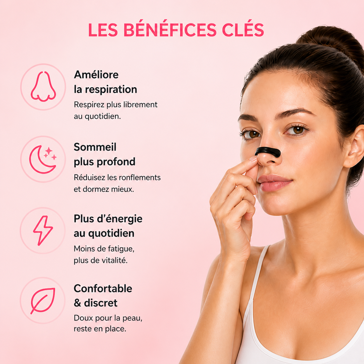 Bandelettes Nasales Anti-Ronflements