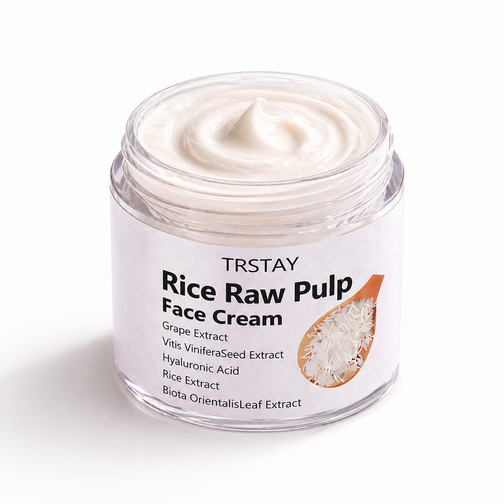 Crème Hydratante au Riz - Soin Visage Hydratant et Anti-Âge