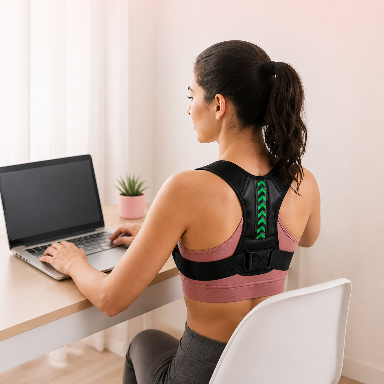 Correcteur de Posture Ajustable pour Dos et Épaules