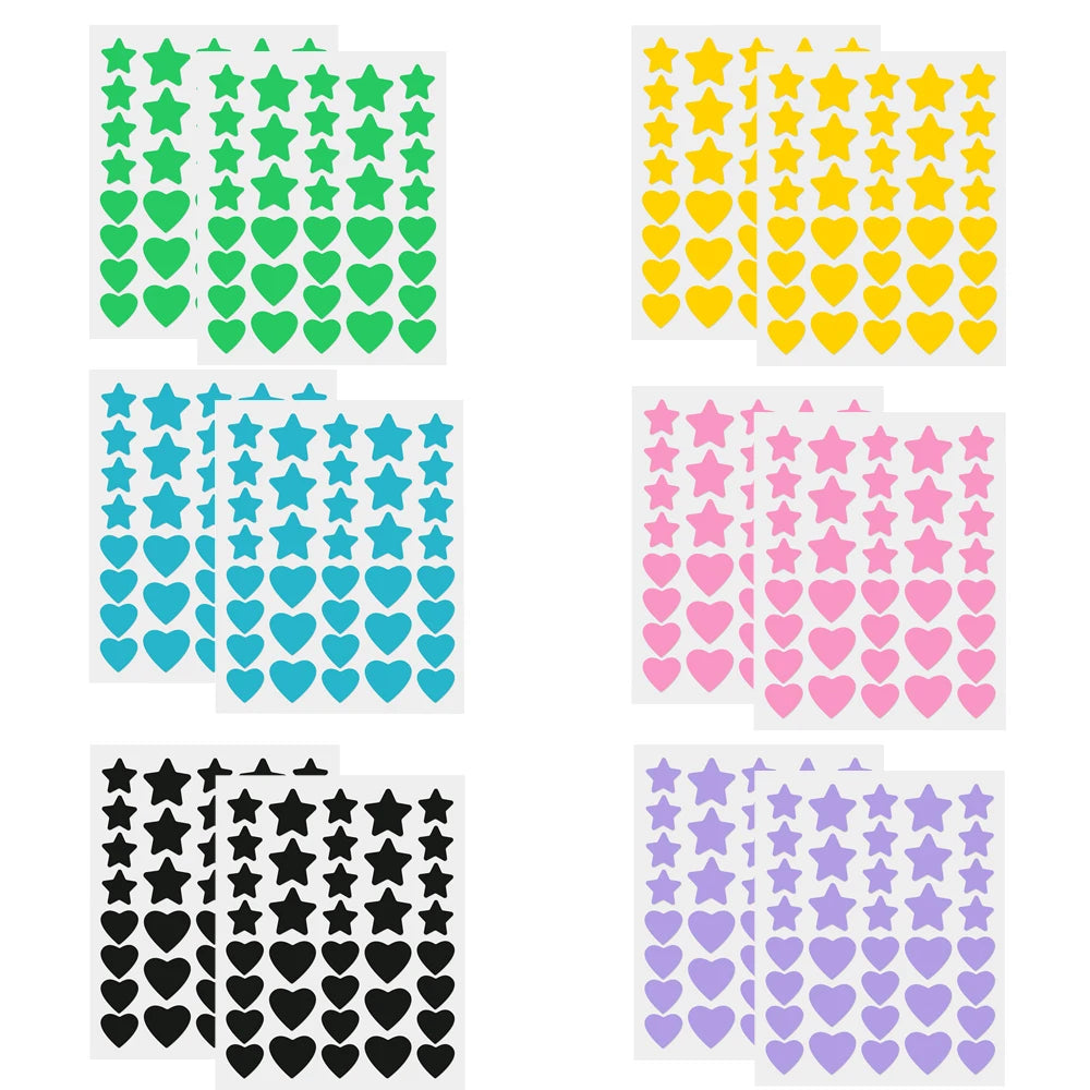 Patchs Anti-Boutons 432 pcs - Autocollants Étoiles Invisibles