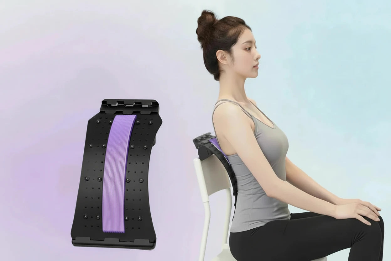 Appareil d'Étirement Dorsal - Support Lombaire pour Soulagement des Douleurs de la Colonne Vertébrale