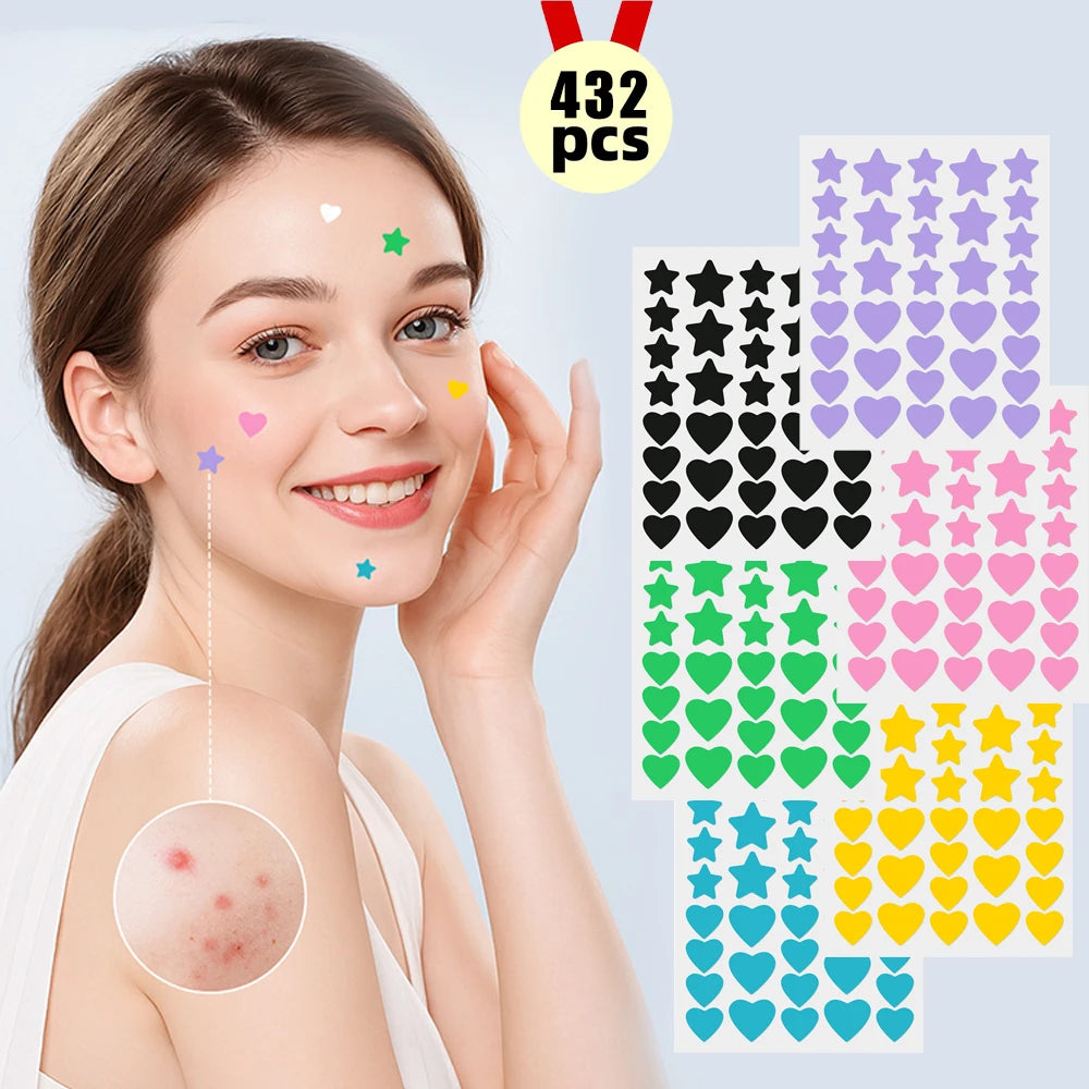 Patchs Anti-Boutons 432 pcs - Autocollants Étoiles Invisibles