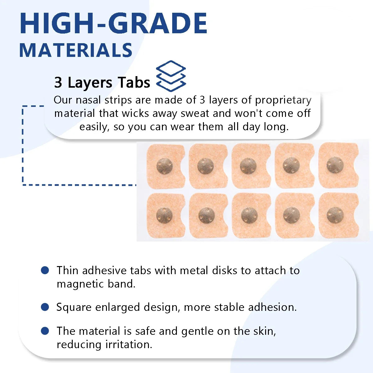 Dilatateurs Nasaux Anti-Ronflement - Bandelettes Nasales Magnétiques