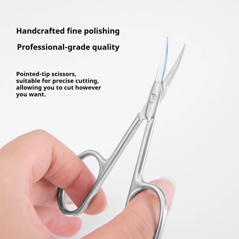 Ciseaux de Manucure Professionnels en Inox - Multifonction Courbés